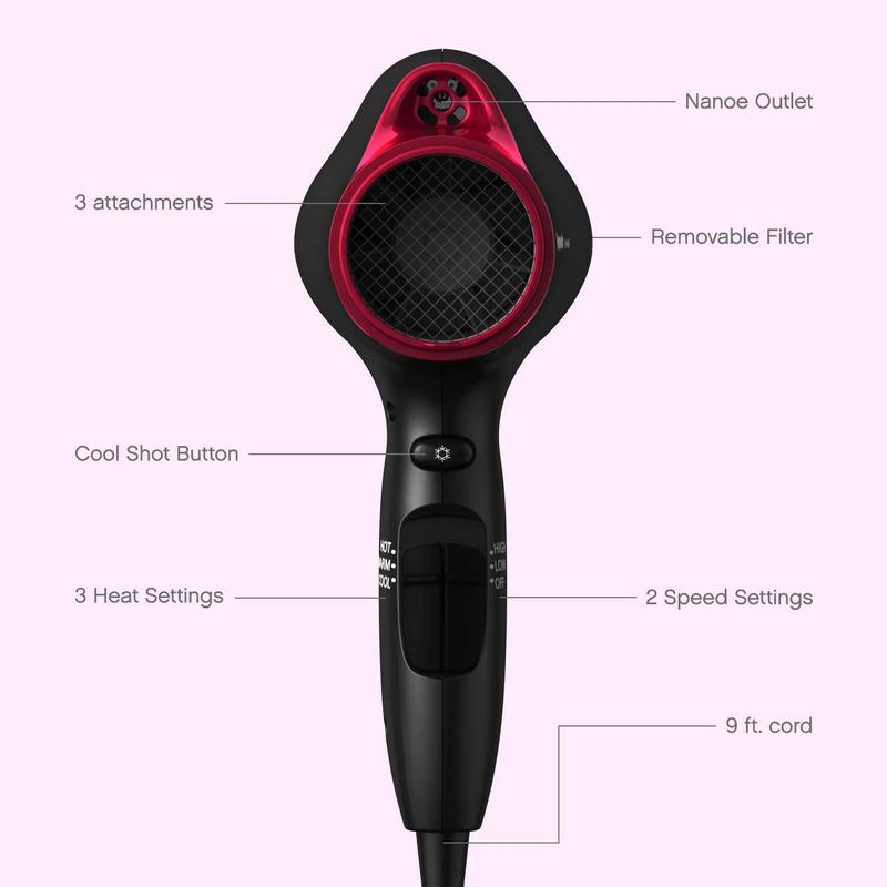 Sèche-cheveux professionnel PANASONIC Nanoe - Reconditionné avec la garantie Home Essentials - EH-NA65K