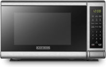 Charger l&#39;image dans la galerie, BLACK+DECKER Four à micro-ondes numérique en acier inoxydable 0,7cuft 700W - Emballage imparfait avec garantie complète -EM720CB7
