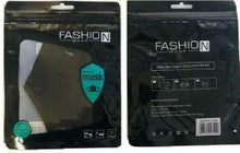 Charger l&#39;image dans la galerie, Masque facial noir réutilisable FASHION - FASHIONMASK 
