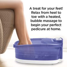 Load image into Gallery viewer, CONAIR Heat Sense Foot And Pedicure Spa With Heated Bubble Massage - FB90C
