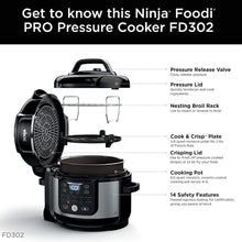 Load image into Gallery viewer, NINJA Foodi 11-in-1 Pro 6.5 qt. Pressure Cooker &amp; Air Fryer - Factory serviced with Home Essentials warranty - FD302

