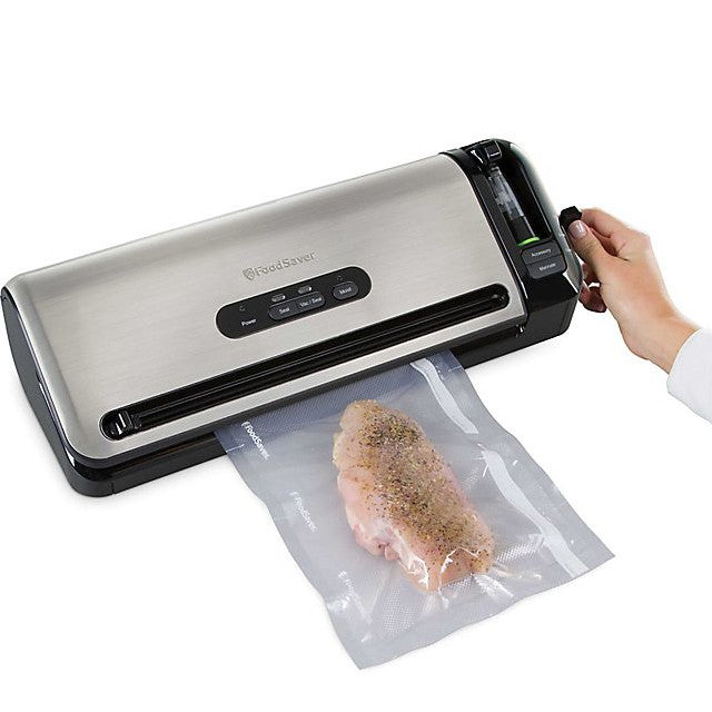 FOODSAVER Machine sous vide en acier inoxydable - Remis à neuf avec garantie complète du fabricant - FM3940