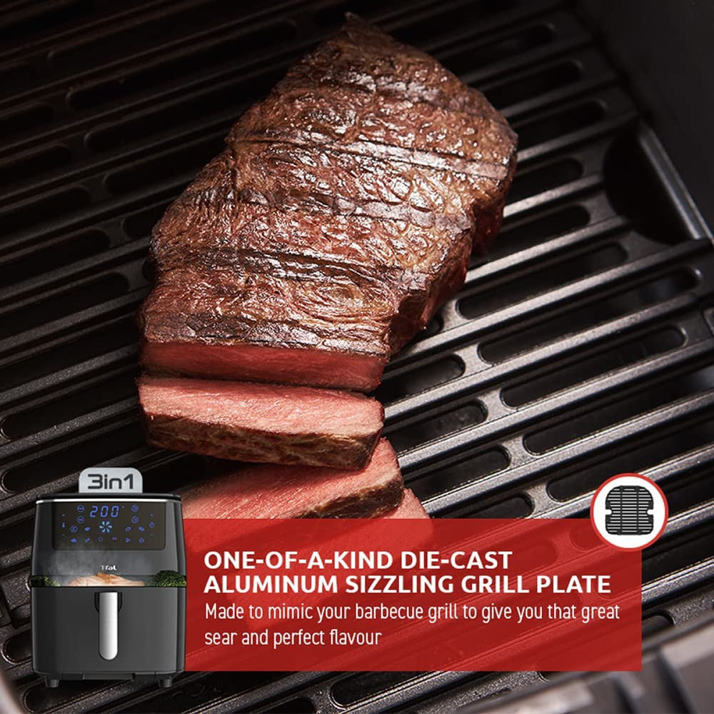Friteuse à air XXL T-FAL Easy Fry Grill &amp; Steam 3in1 - Emballage défectueux avec garantie complète - FW201850