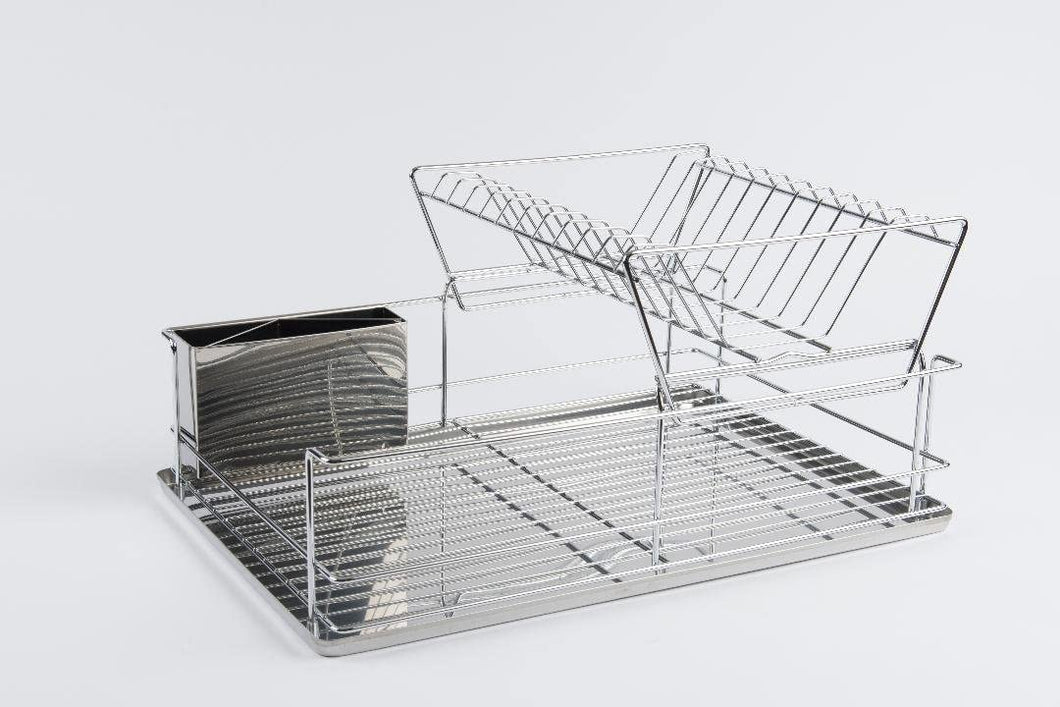 ITY 2 Tier Dish Rack with Chrome Tray - G3386