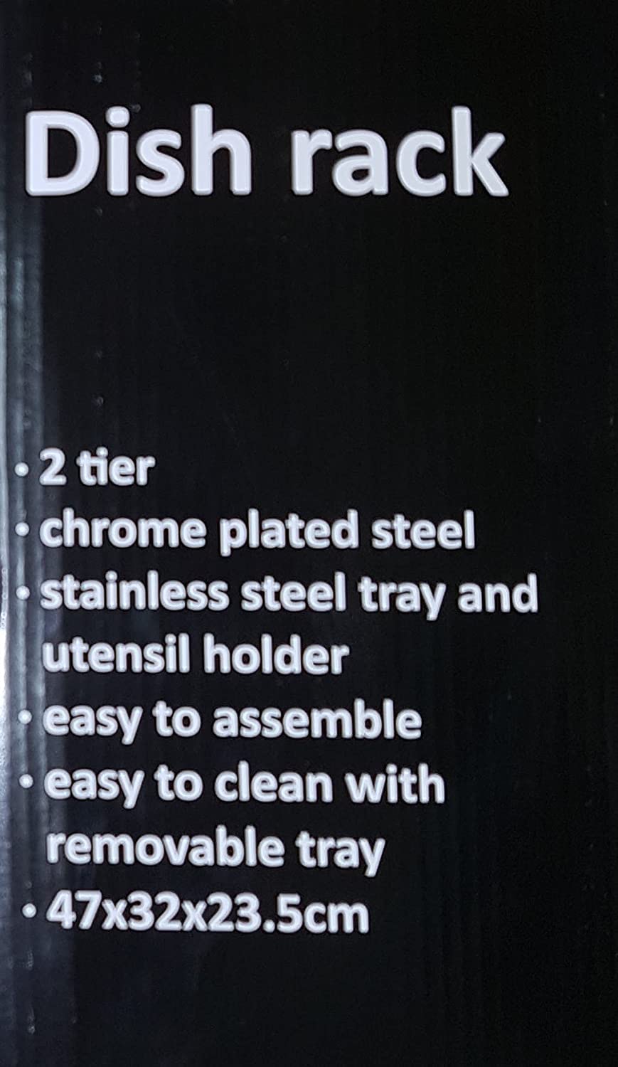 Égouttoir à vaisselle ITY à 2 niveaux avec plateau chromé - G3386