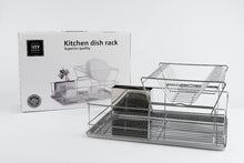 Load image into Gallery viewer, ITY 2 Tier Dish Rack with Chrome Tray - G3386
