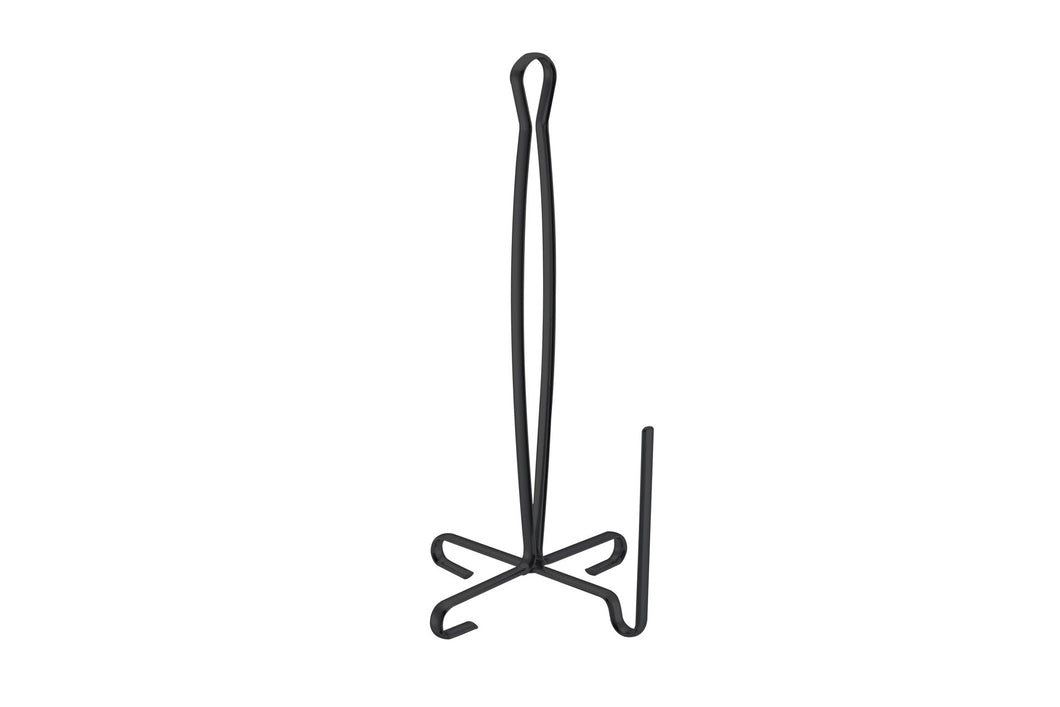 Porte-serviettes en papier à fil plat noir ITY - G3907BK