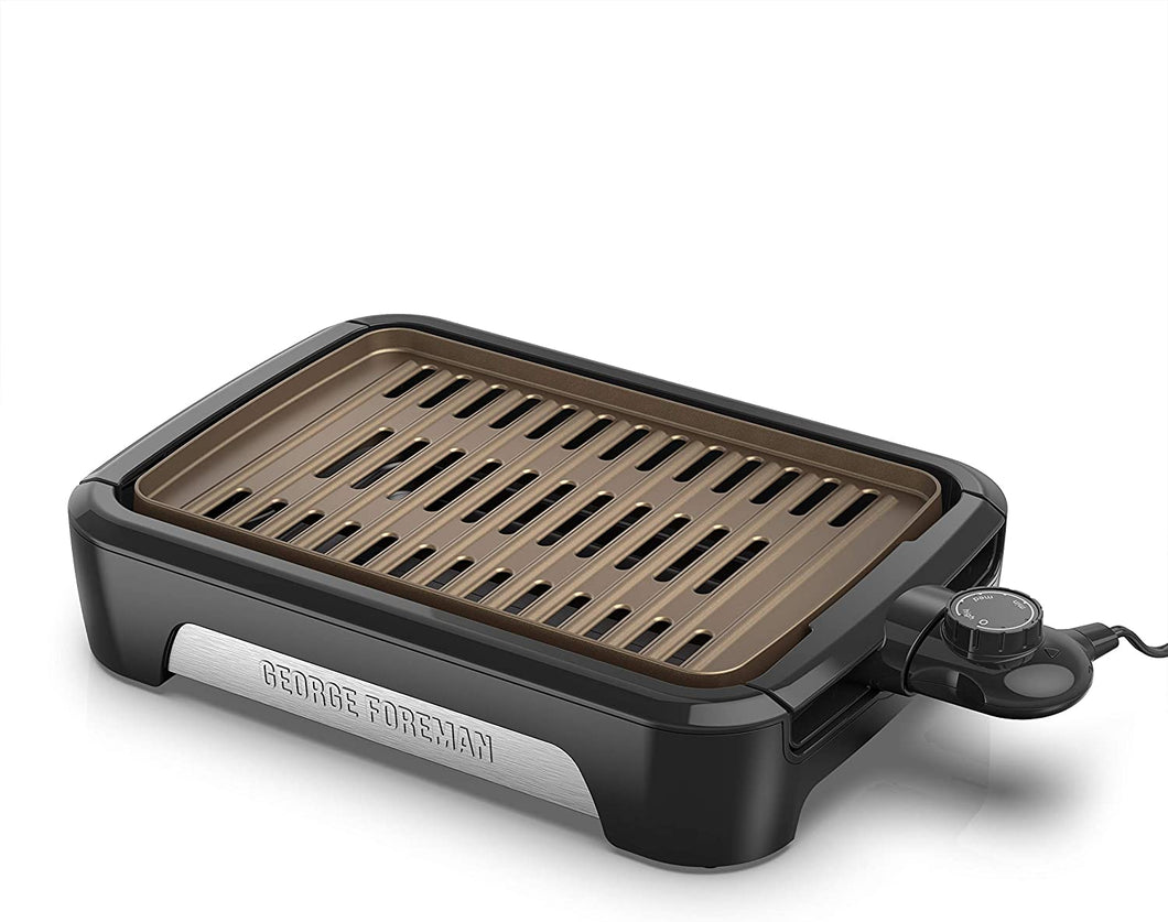 GEORGE FORMAN Smokeless Indoor Grill - Factory certified with full warranty - GFS0090BC