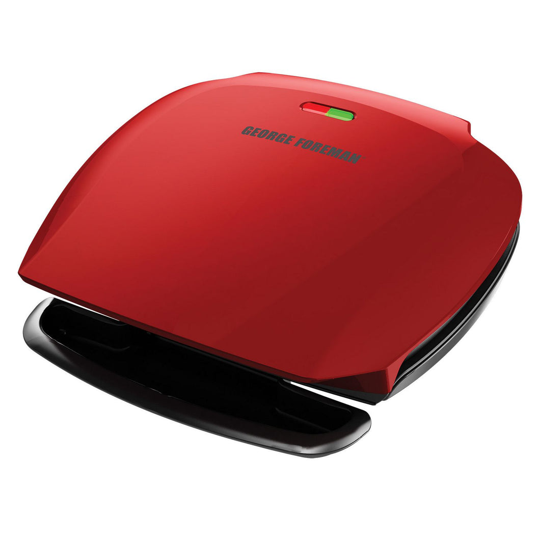 GEORGE FOREMAN 5-Serving Red Plate Grill - GR2080RC