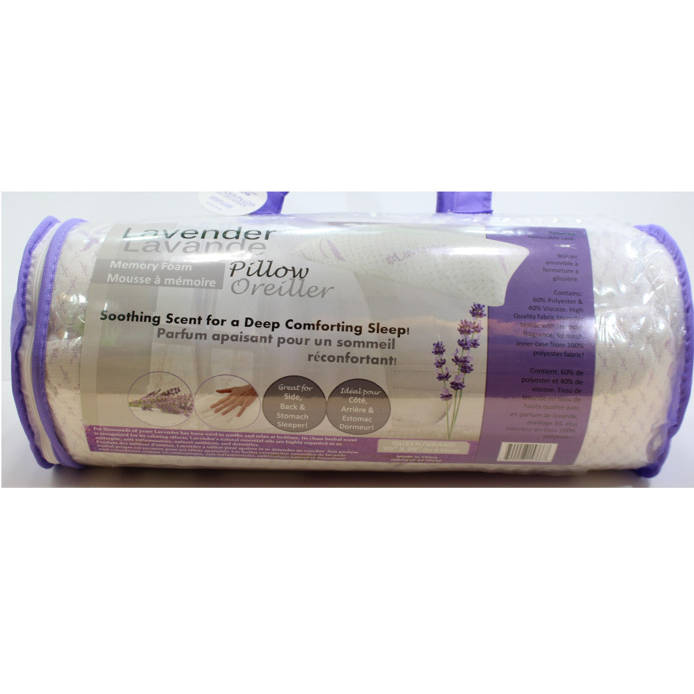 HOME AESTHETICS Lavender Memory Foam Pillow - HA-1312