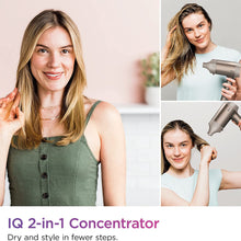 Load image into Gallery viewer, SHARK Blow Dryer HyperAIR Fast-Drying with IQ 2-in-1 Concentrator - Factory serviced with Home Essentials warranty - HD102C
