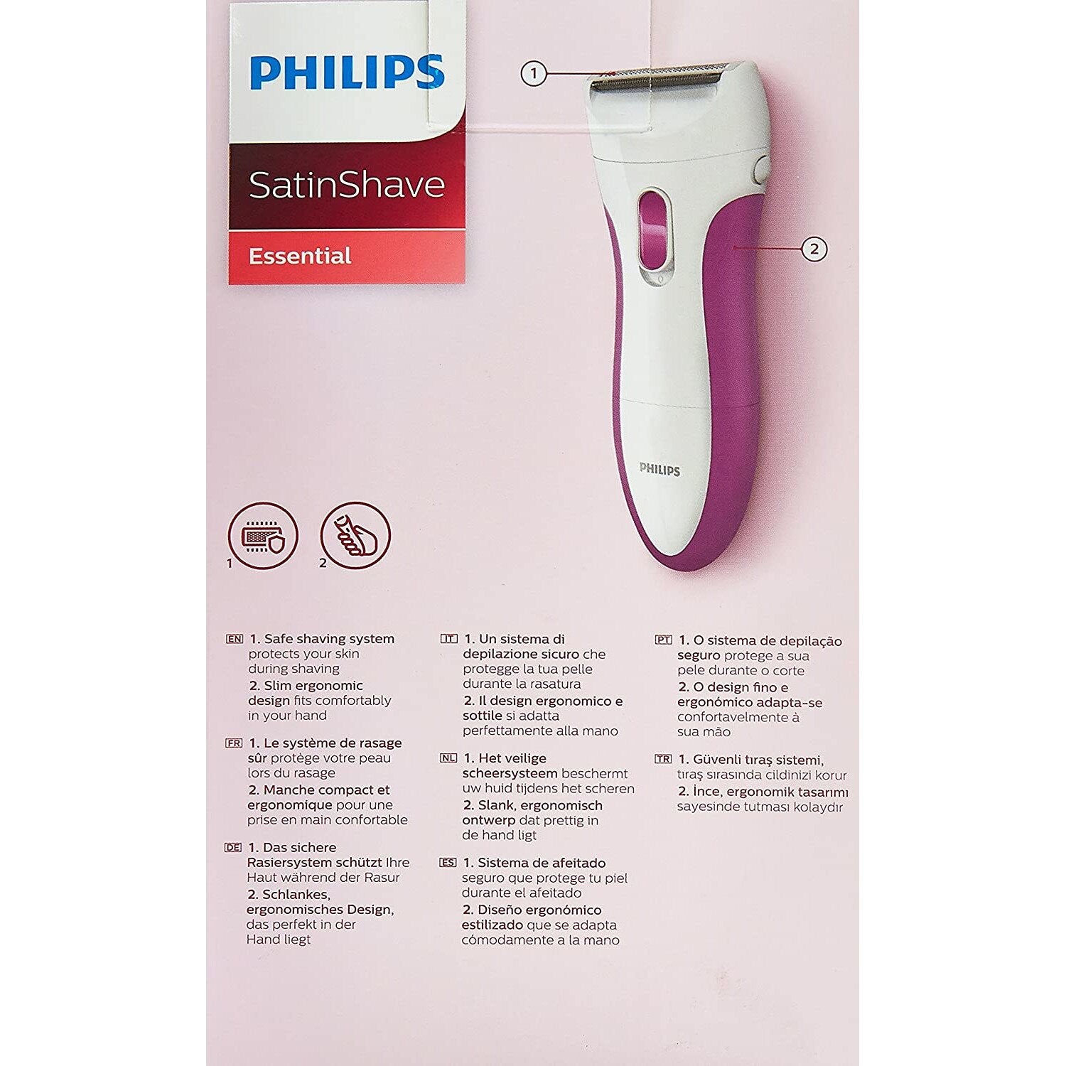 Rasoir satiné humide et sec PHILIPS - Remis à neuf avec la garantie Home Essentials - HP6341