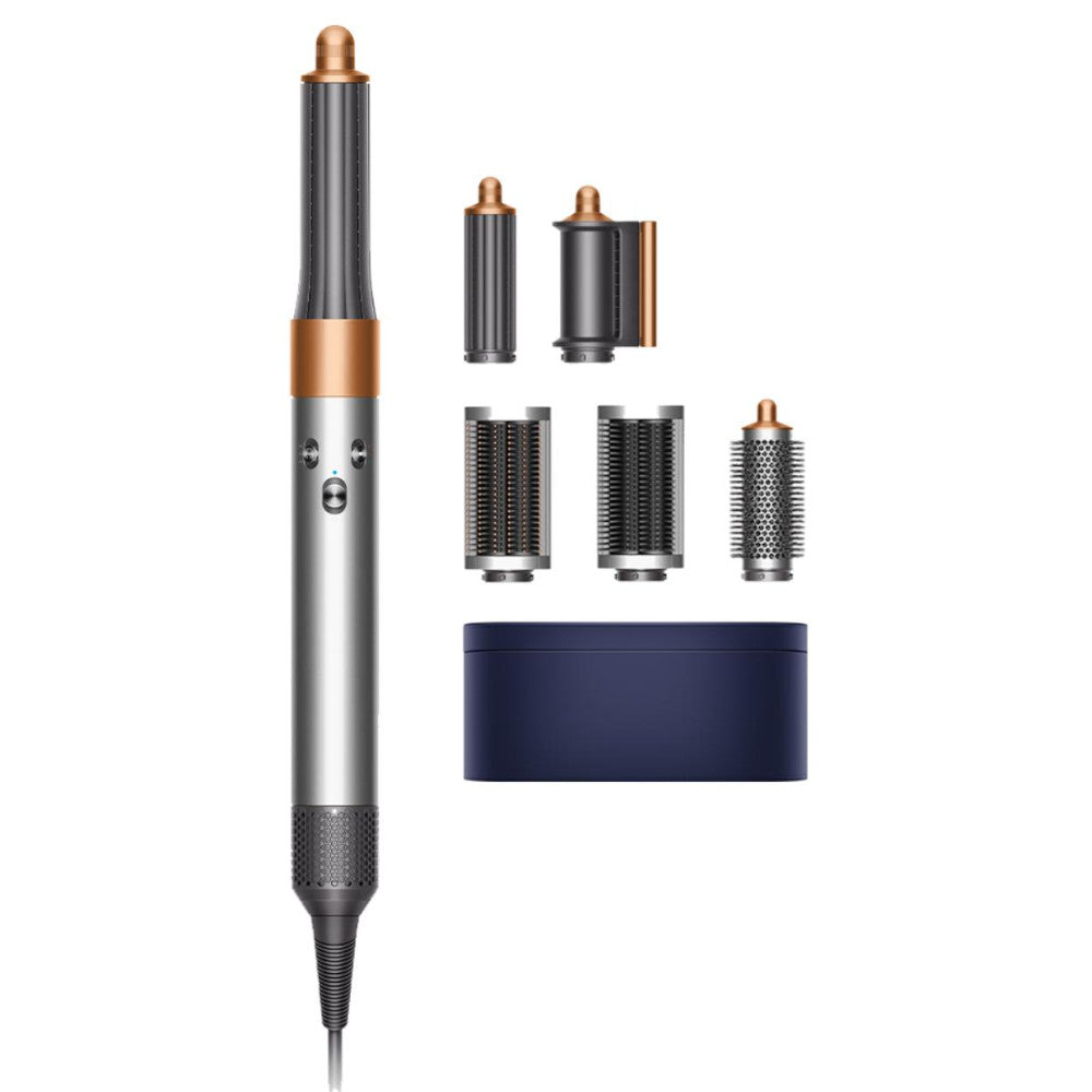DYSON OFFICIAL OUTLET Airwrap Multi-Styler et Sèche-linge Complet (Nickel/Cuivre) - Dyson reconditionné (Excellent) avec 1 an de garantie - HS05