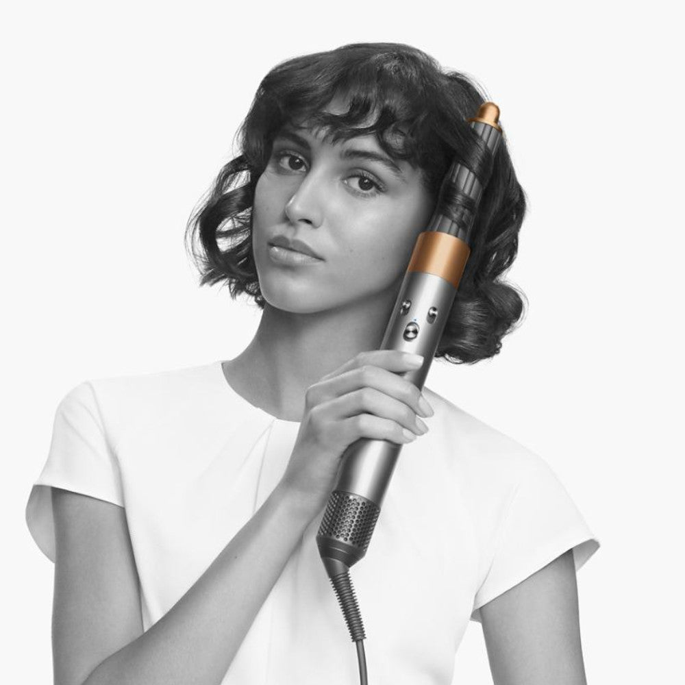 DYSON OFFICIAL OUTLET Airwrap Multi-Styler et Sèche-linge Complet (Nickel/Cuivre) - Dyson reconditionné (Excellent) avec 1 an de garantie - HS05