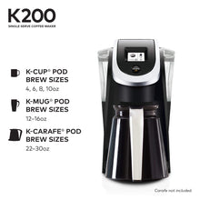 Load image into Gallery viewer, KEURIG 200 Coffee Maker - Refurbished with Home Essentials Warranty - K200
