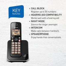 Load image into Gallery viewer, PANASONIC 1-Handset Cordless Phone - Refurbished with Home Essentials warranty -  KXTGC380C
