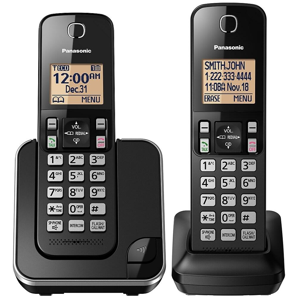 Téléphone sans fil PANASONIC à 2 combinés - Remis à neuf avec la garantie Home Essentials - KX-TGC382