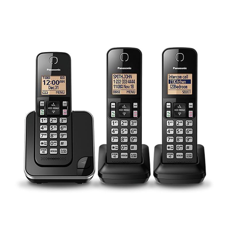 PANASONIC 3 Handset Telephone -  Refurbished with Home Essentials warranty - KX-TGC383C