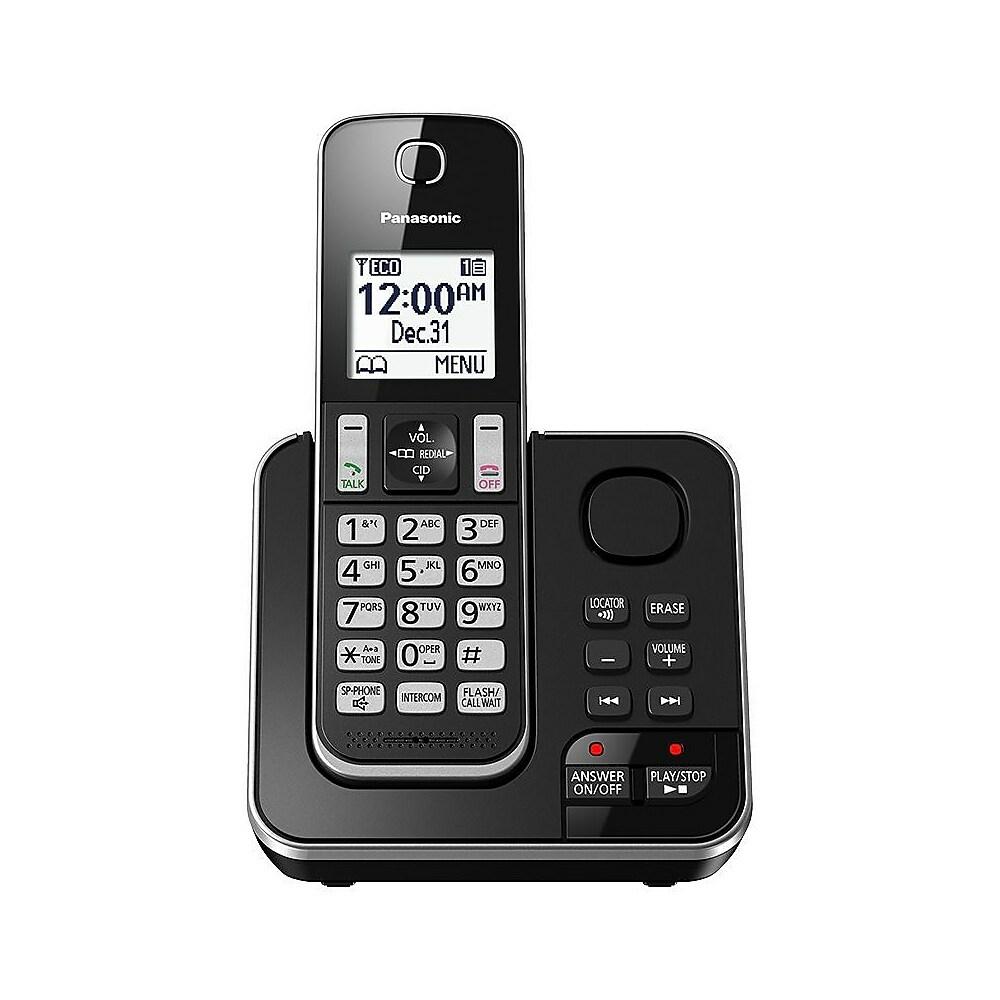 Téléphone PANASONIC à 1 combiné avec répondeur - Remis à neuf avec la garantie Home Essentials - KX-TGD390C