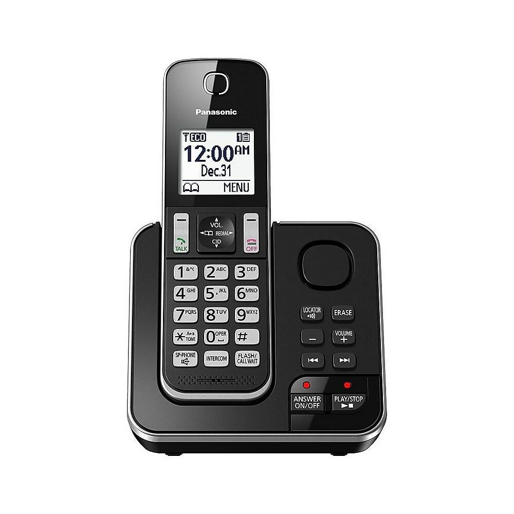 PANASONIC 1-Handset Phone with Answering Machine - Refurbished with Home Essentials warranty - KX-TGD390C