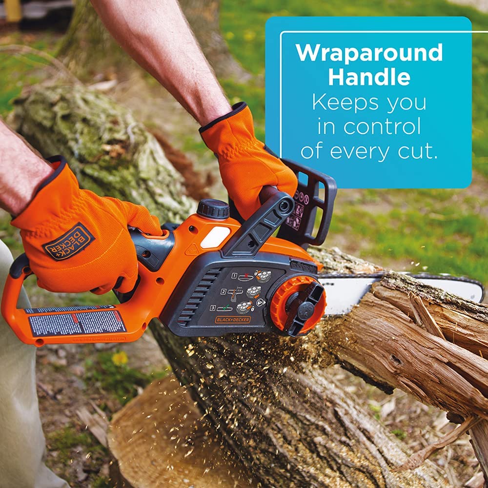 Scie à chaîne au lithium BLACK+DECKER 20 V - Reconditionnée avec garantie complète du fabricant - LCS1020