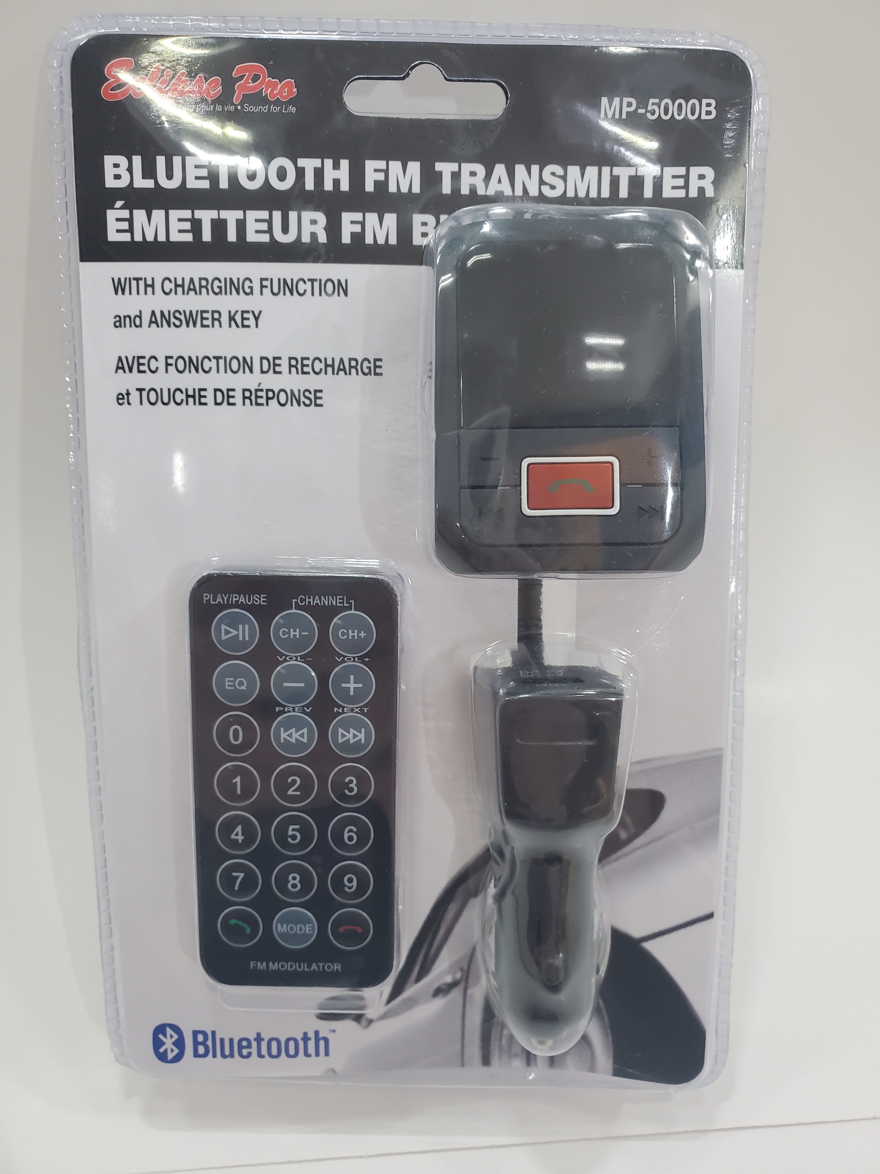 Émetteur FM Bluetooth ECLIPSE PRO avec fonction de charge - MP-5000B