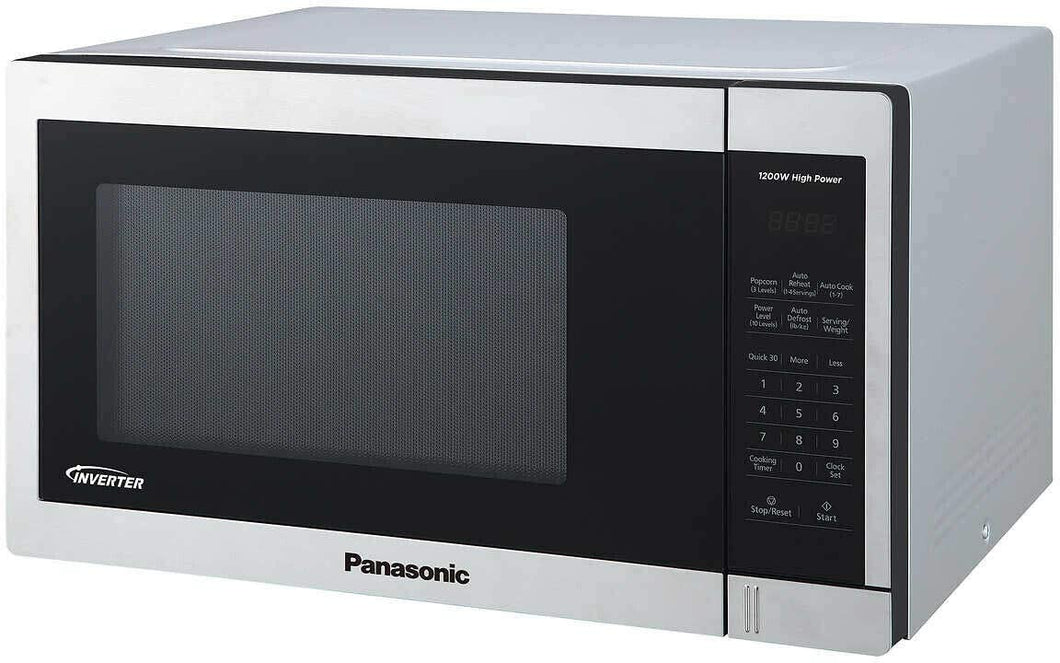 PANASONIC 1.3 CU FT Stainless Steel Genius Microwave - Refurbished with Home Essentials warranty - NN-SC678S