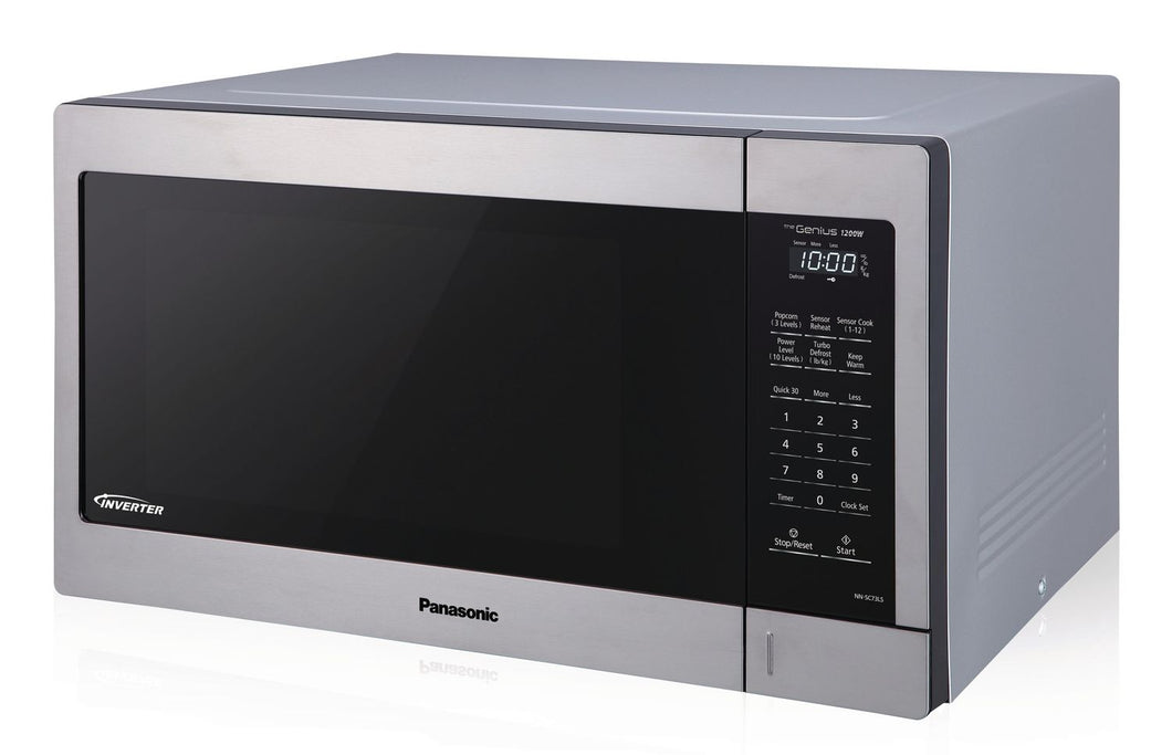 PANASONIC Micro-ondes Genius en acier inoxydable de 1,6 CU FT - Remis à neuf avec la garantie Home Essentials - NN-SC73LS 