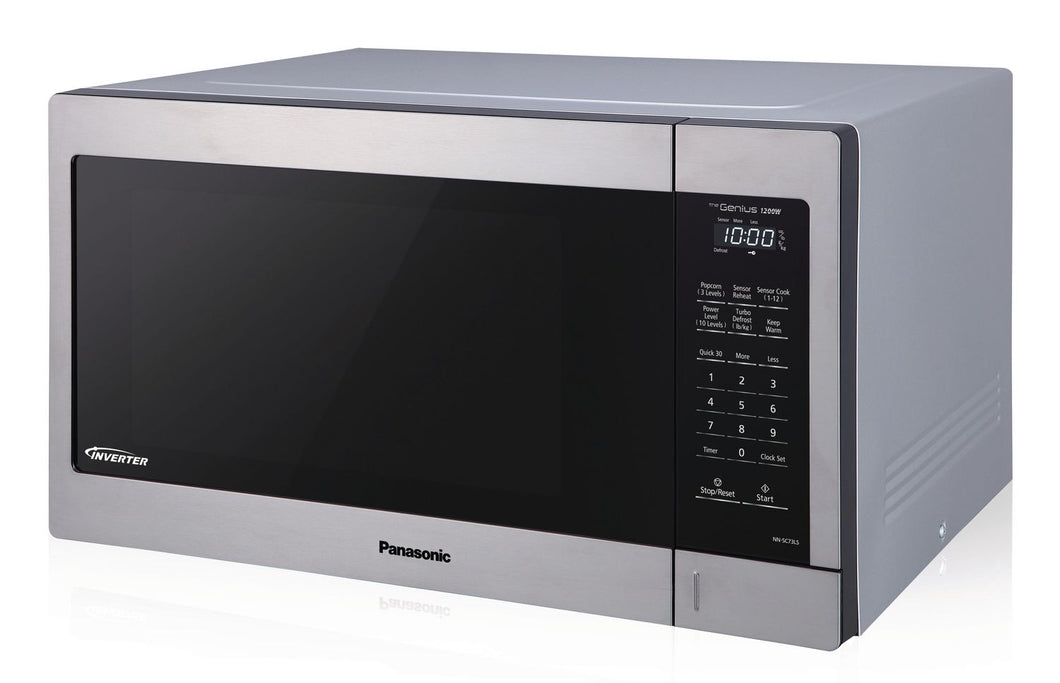 PANASONIC 1.6CU FT Stainless Steel Genius Microwave - Refurbished with Home Essentials warranty -  NN-SC73LS