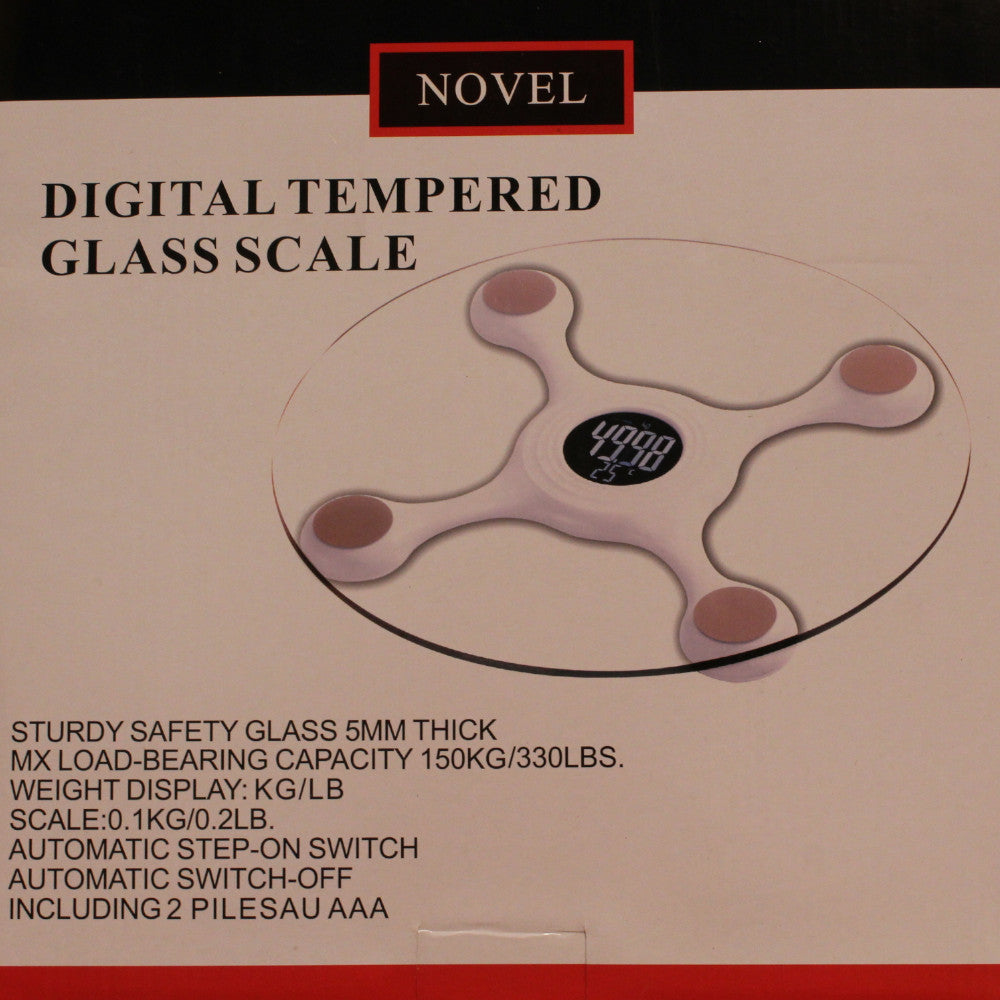 NOVEL Round Digital Glass Scale - NOV-1021