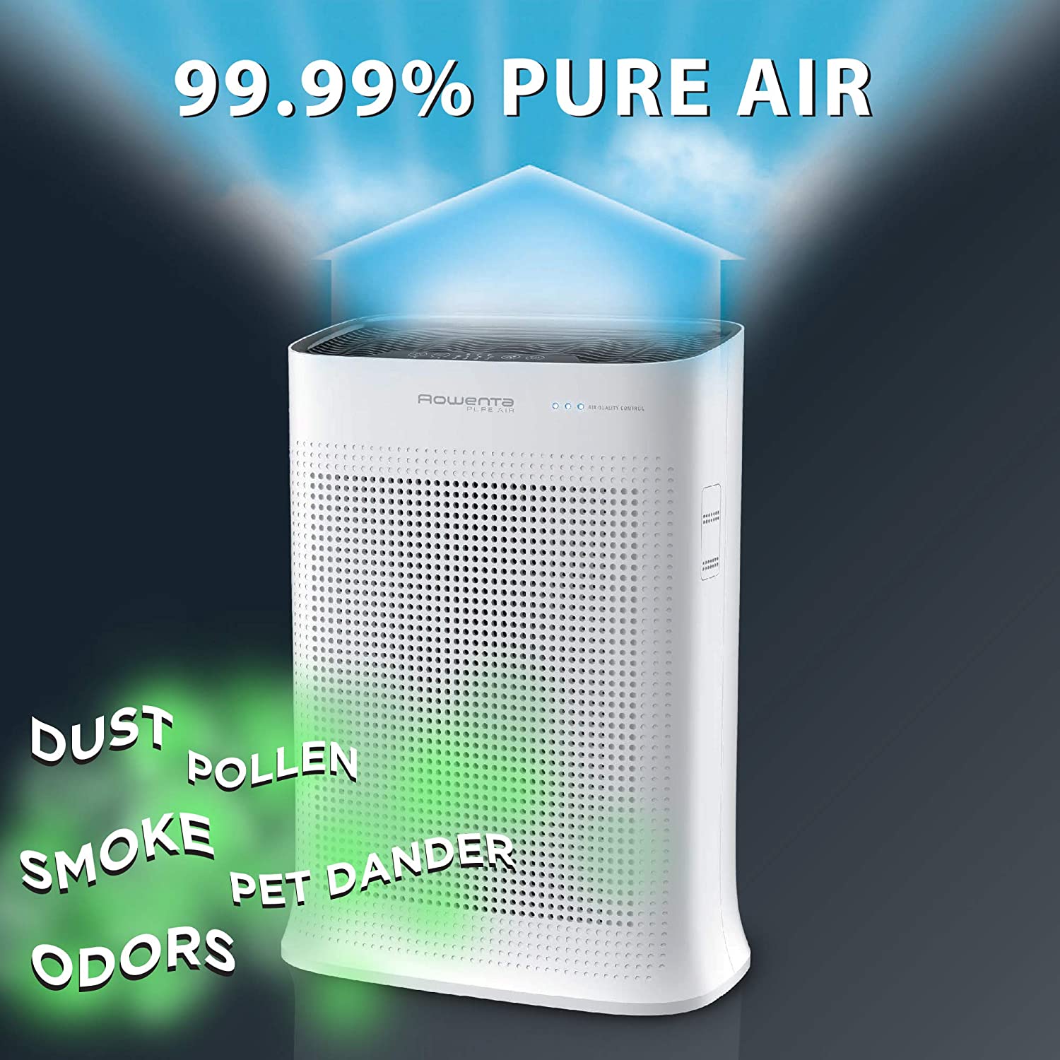 Purificateur d'air ROWENTA avec filtre Nanocaptur - Emballage imparfait avec garantie complète - PU3040U0