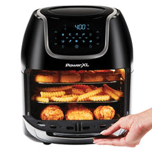 Charger l&#39;image dans la galerie, Friteuse à air Vortex POWERXL 10 Qt avec rôtissoire - Certifiée en usine avec la garantie Home Essentials - PXLAFP10Q
