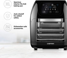 Load image into Gallery viewer, CHEFMAN  Air Fryer Oven with Rotisserie - Refurbished with Home Essentials Warranty - RJ3810RDOV2
