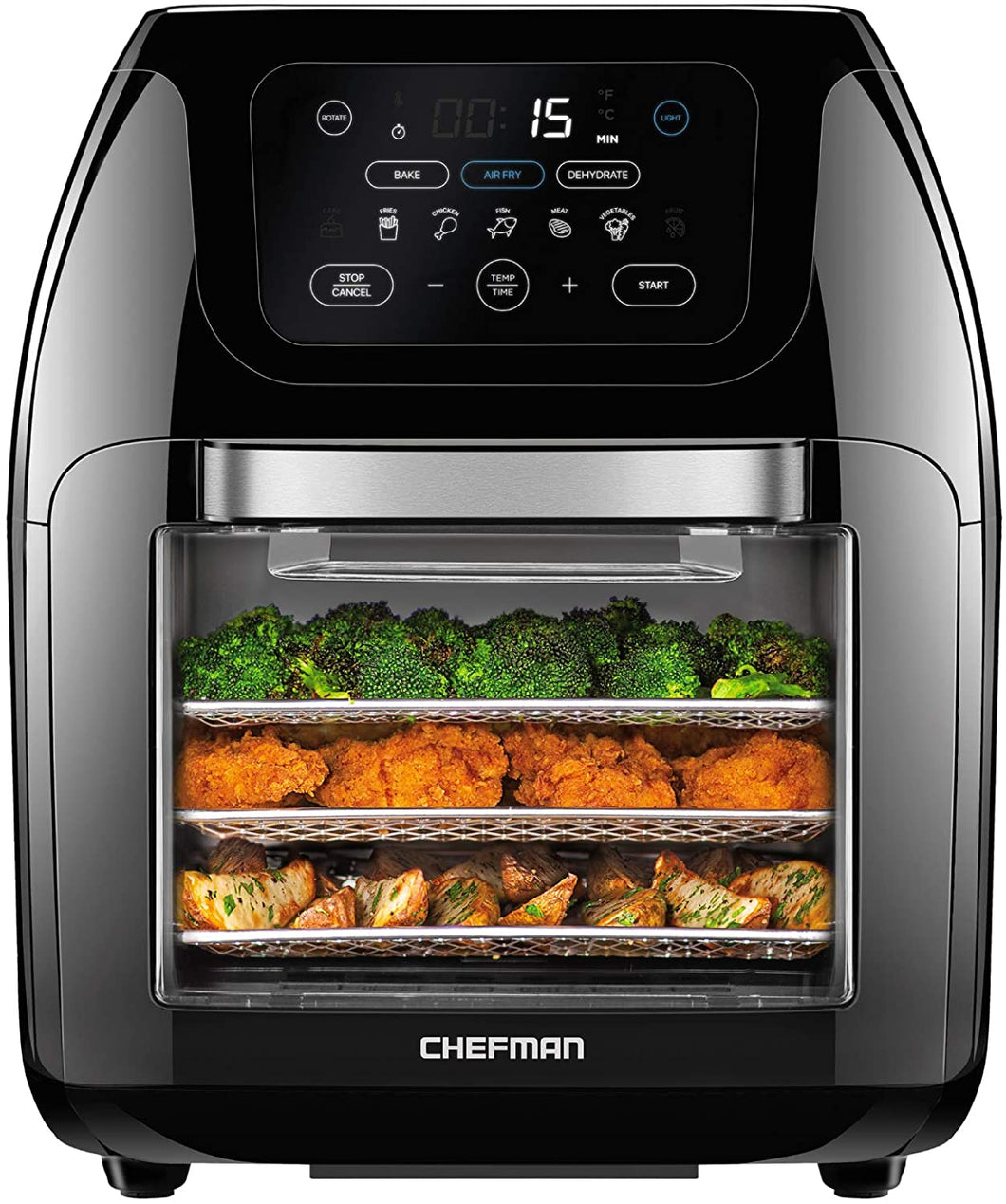 CHEFMAN  Air Fryer Oven with Rotisserie - Refurbished with Home Essentials Warranty - RJ3810RDOV2