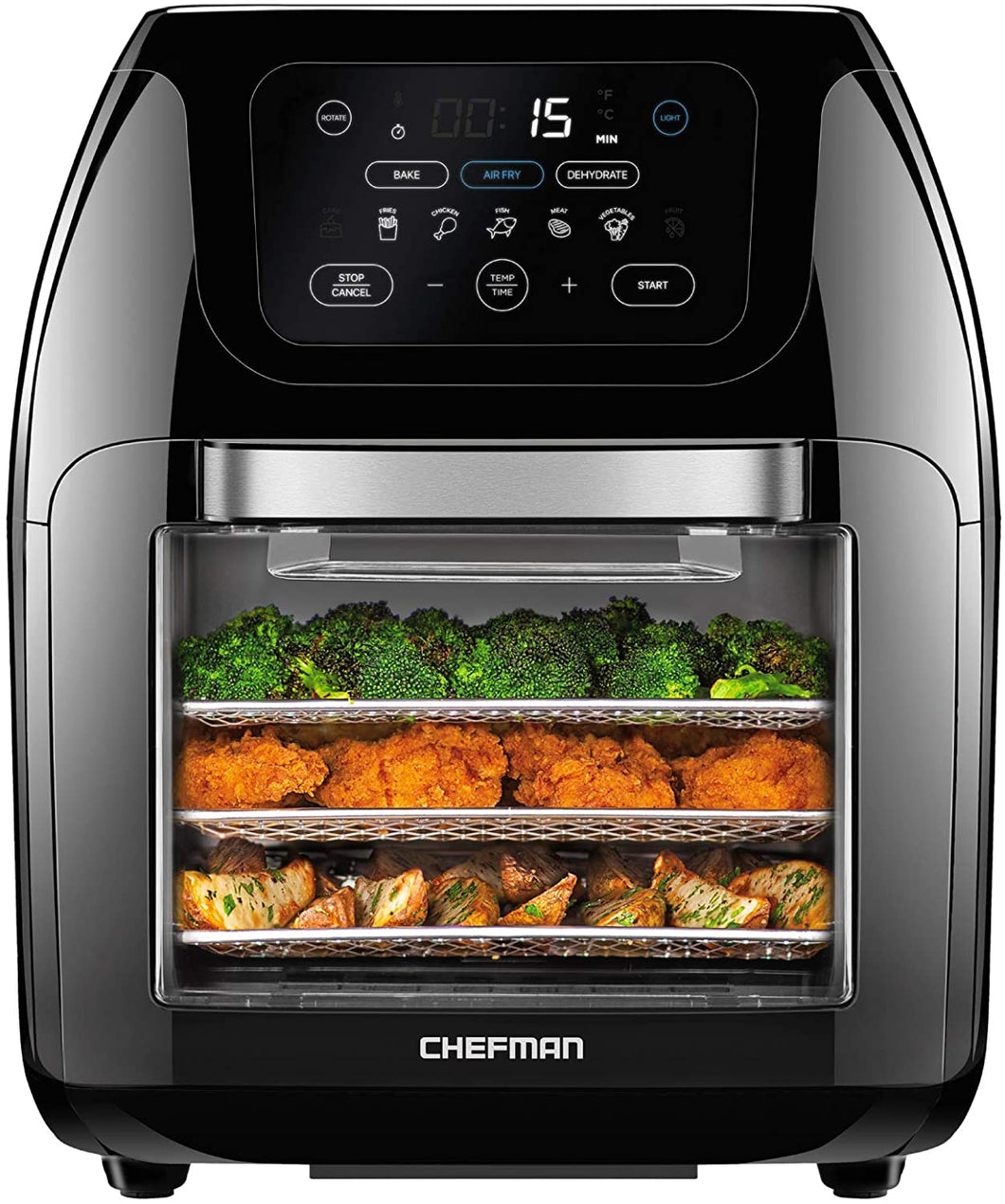 CHEFMAN  Air Fryer Oven with Rotisserie - Refurbished with Home Essentials Warranty - RJ3810RDOV2