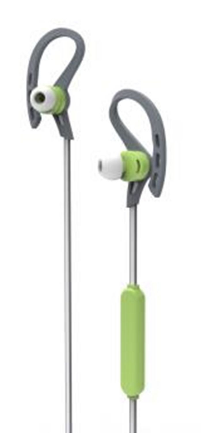 SHARPER IMAGE Athletic Bluetooth Wireless Earbuds with Reflective Cord - SBT545BL