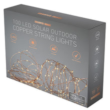 Load image into Gallery viewer, SHARPER IMAGE Solar Powered LED Outdoor Copper String Lights - SISL189
