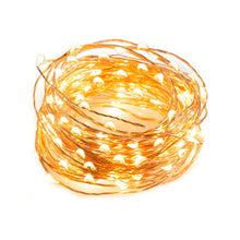 Load image into Gallery viewer, SHARPER IMAGE Solar Powered LED Outdoor Copper String Lights - SISL189
