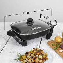 Load image into Gallery viewer, BLACK + DECKER 12x12 Electric Skillet - Factory Certified with Full Warranty - SK1212BC
