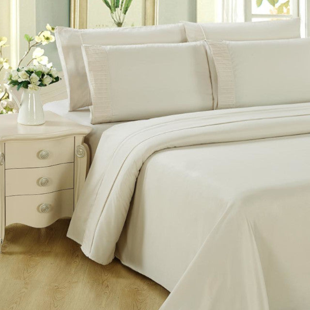 BAMBOO LIVING 6PC Queen Sheet Set Ivory - SS6PCQIV