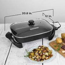 Load image into Gallery viewer, BLACK + DECKER 12x15 Electric Skillet - Factory Certified with Full Warranty - SK1215BC

