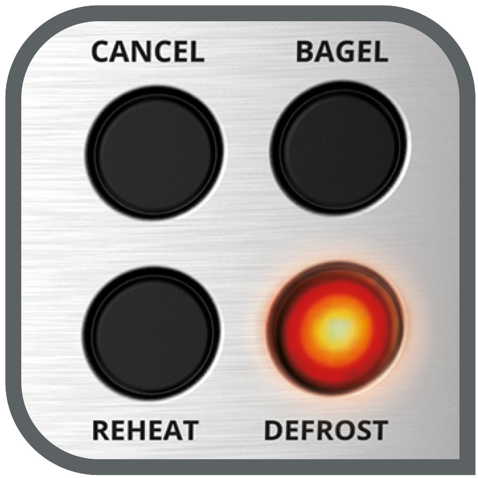 Grille-pain à 4 tranches en acier inoxydable T-FAL Element - Emballage défectueux avec garantie complète - TF684D50 