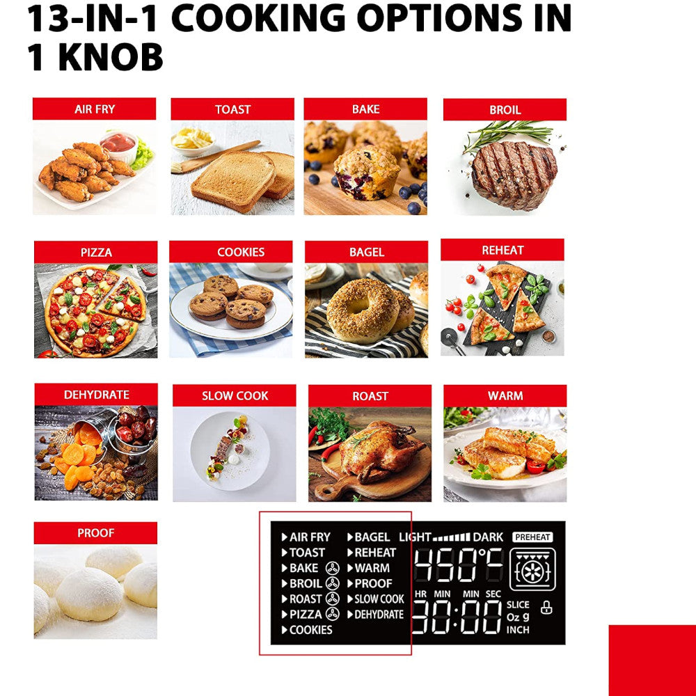 TOSHIBA Air Fryer Toaster Oven Combo - TL2-AC25GZA