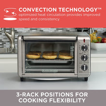 Load image into Gallery viewer, BLACK + DECKER 6-Slice Convection Oven - Factory Certified with Full Warranty - TO3230SBD
