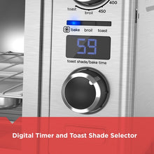 Load image into Gallery viewer, BLACK + DECKER 6-Slice Digital Convection Oven - TOD3300SSC
