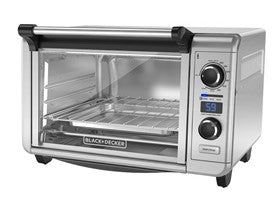 BLACK + DECKER 6-Slice Digital Convection Oven - Factory Certified with Full Warranty - TOD3300SSC