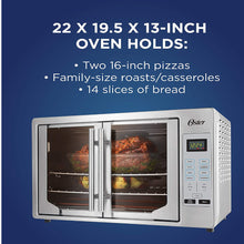 Load image into Gallery viewer, OSTER French Door Digital Toaster Oven - Refurbished with full manufacturer warranty - TSSTTVFDDGD
