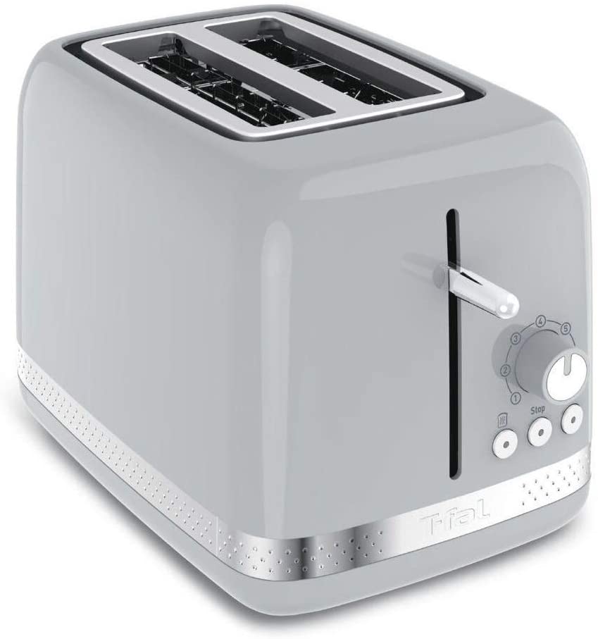T-FAL 2 Slice Grey Soleil Toaster - Blemished package with full warranty - TT302E52