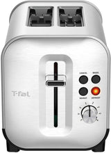 Load image into Gallery viewer, T-FAL 2 Slice Stainless Steel Toaster - Blemished package with full warranty - TT682D50
