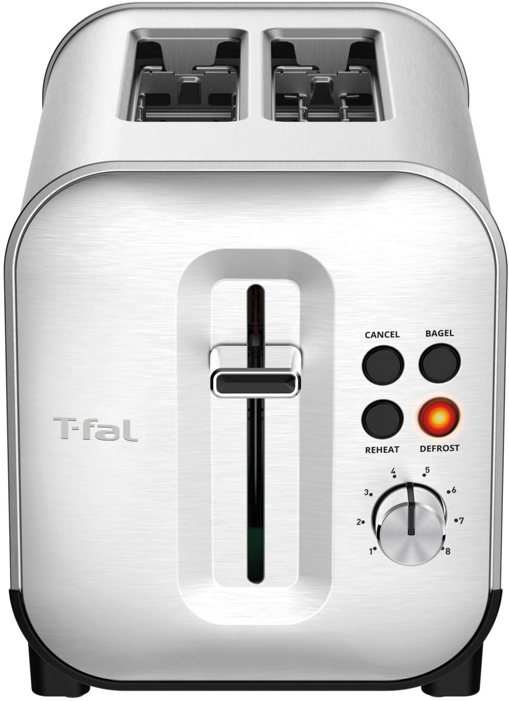 T-FAL 2 Slice Stainless Steel Toaster - Blemished package with full warranty - TT682D50